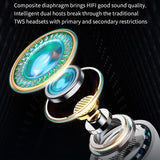 High-fidelity Bluetooth 5.3 Earphones - White - 45-Degree Angle
