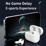 High-fidelity Bluetooth 5.3 Earphones - White - Rear View