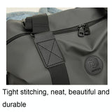 Travel-ready Waterproof Sports Bag for Fitness - Black - Rear View