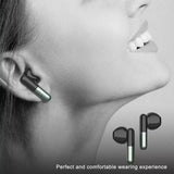 Wireless Bluetooth Earphones with Led Display and Hifi Sound for Sports - Black
