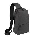 Adjustable Sports Chest Bag Lightweight & Versatile - Deep Grey - Front View
