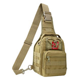 Waterproof Crossbody Chest Pack For Outdoor Sports Lightweight & Durable - Khaki - Extra Image