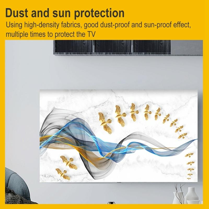 Tv Dust Cover - 30-32 Inch - Love Design - Household Cloth - Dust-proof