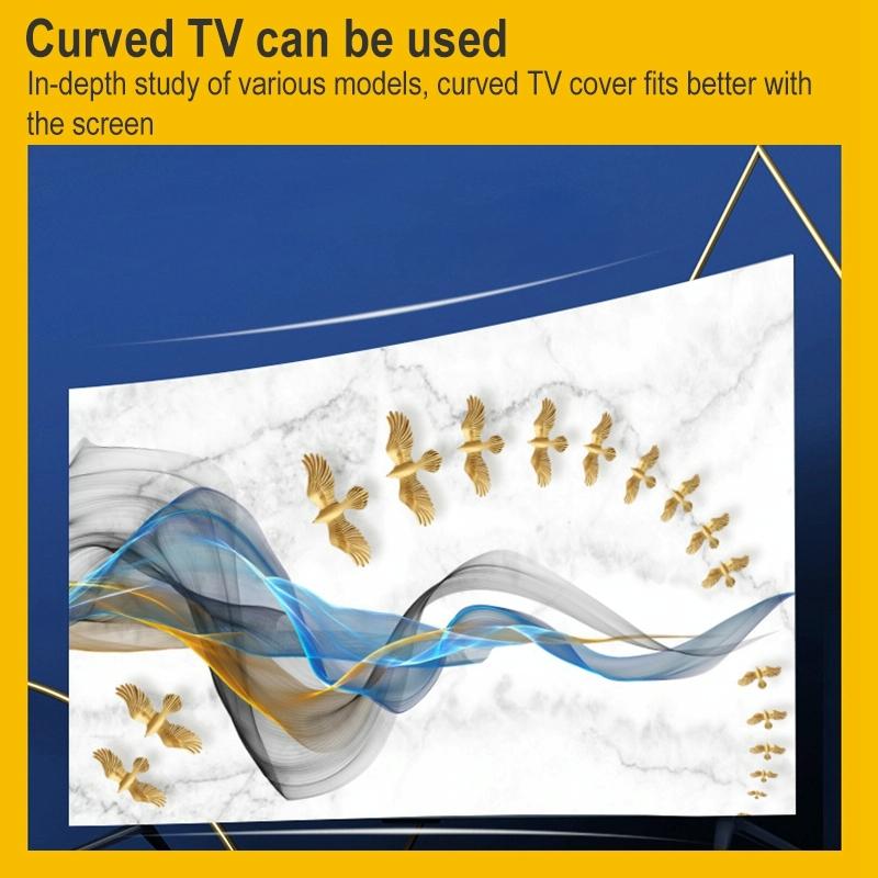 Tv Dust Cover - 30-32 Inch - Love Design - Household Cloth - Dust-proof