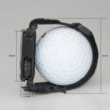 Black Portable Golf Watch with Manual Counter - Rear View