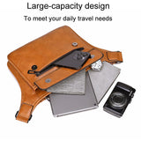 Large Capacity Crossbody Bag For Men D808 Single Shoulder Bag - Black - 45-Degree Angle