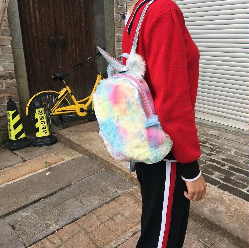 Teen Unicorn Backpack - Colourful for Travel - Pink