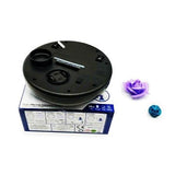 Intelligent 2-in-1 Rechargeable Floor Sweeping Robot Vacuum - Black - Close-Up Angle