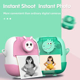 720P Hd Reversible Mini Digital Camera For Children - Cartoon Print - Pink - Extra Image