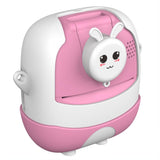 720P Hd Reversible Mini Digital Camera For Children - Cartoon Print - Pink - Extra Image