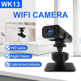 Smart Wifi Camera With Infrared Night Vision - 720P Black - Side View