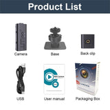 Smart Wifi Camera With Infrared Night Vision - 720P Black - Top-Down View