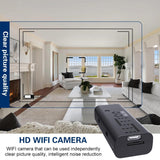 Smart Wifi Camera With Infrared Night Vision - 720P Black - Rear View