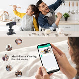 Smart Wifi Camera With Infrared Night Vision - 720P Black - Low Angle