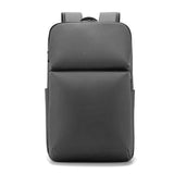 Large Capacity Business Shoulder Bag For Men - Gray - Front View