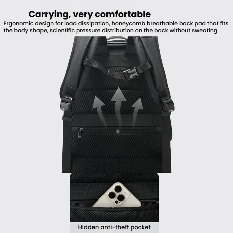 Large Capacity Business Shoulder Bag For Men - Gray