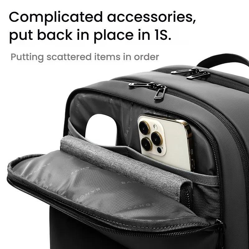 Large Capacity Business Shoulder Bag For Men - Gray