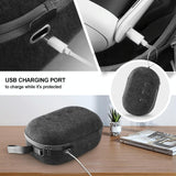 Protective Vr Storage Bag for Apple Vision Pro / Meta Quest 3 Glasses - Black - Rear View