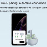 Wireless Active Noise-cancelling Earbuds for Music and Gaming - White - 45-Degree Angle