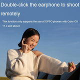 Wireless Active Noise-cancelling Earbuds for Music and Gaming - White - Close-Up Angle