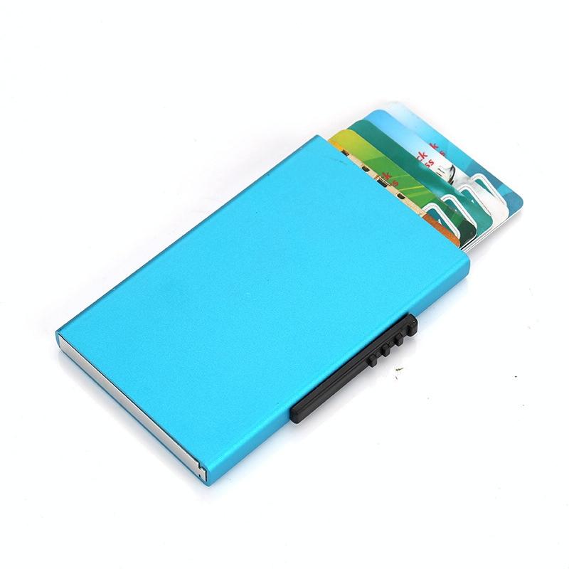 Aluminum Rfid Blocking Credit Card Holder - Red