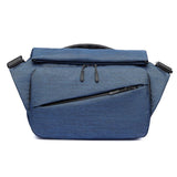 Waterproof Men Messenger Bag With Usb Charging Port Multifunctional Design - Dark Blue - Extra Image