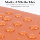 13 / 14 Inch Waterproof Pu Laptop Inner Bag - Brown - Rear View