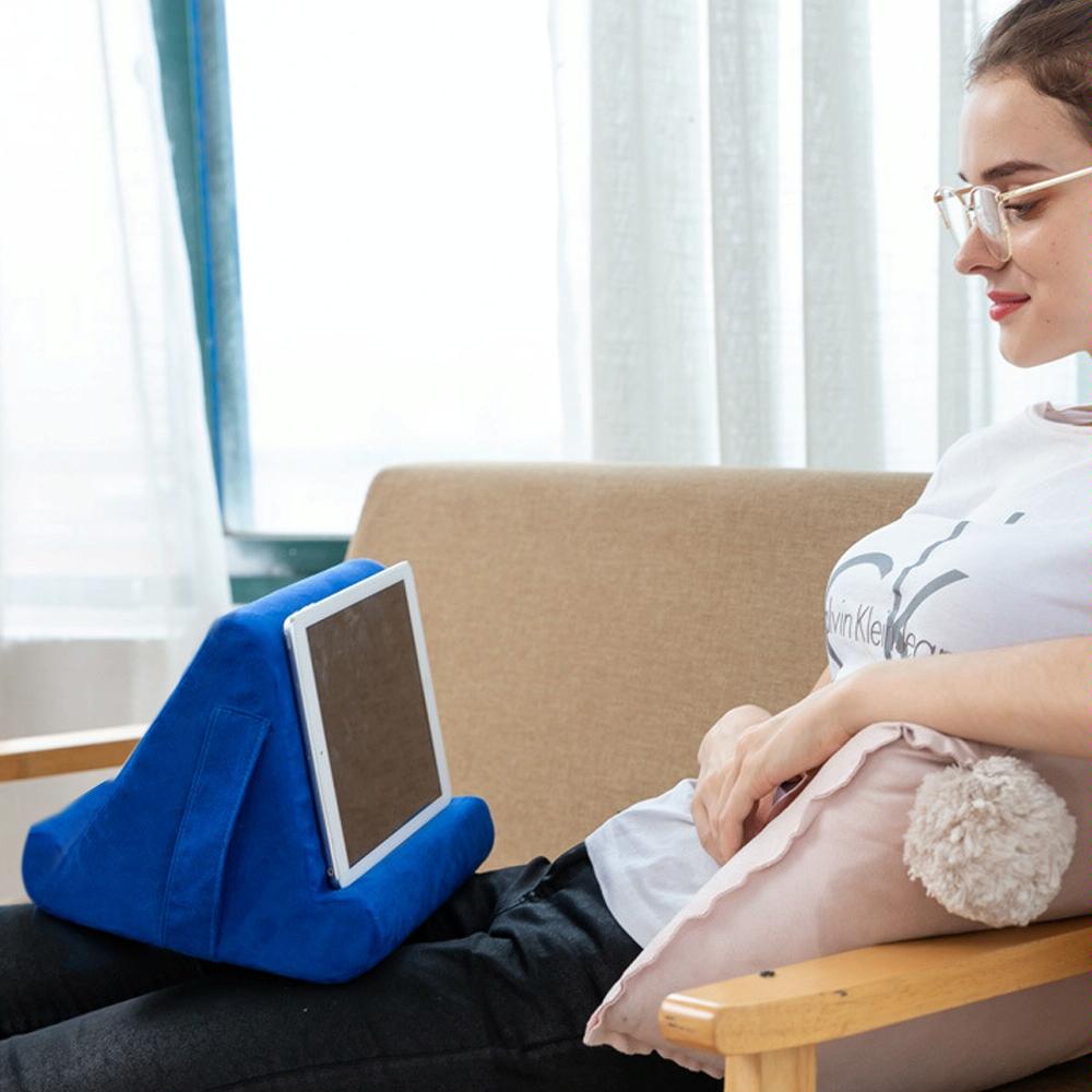 Versatile Laptop Rest Cushion with Cooling Pad - Lake Blue