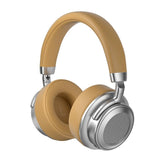 Retro Wireless Bluetooth Headset - Metal Head-mounted - Silver Brown - Extra Image