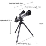 20x-40x Hd Astronomical Telescope with Multi-eyepiece - Show Model - Top-Down View