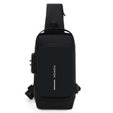 Waterproof Anti Theft Chest Bag For Men - Side View