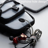 Reflective Cell Phone Arm Bag For Outdoor Fitness - Black