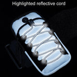 Reflective Cell Phone Arm Bag For Outdoor Fitness - Black
