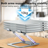 Lenovo Desktop Laptop Stand - Thinkplus Xt10 - Silver - Close-Up Angle