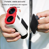 Lightweight Golf Rangefinder with Magnetic Buckle and Belt Clip - Black - Rear View