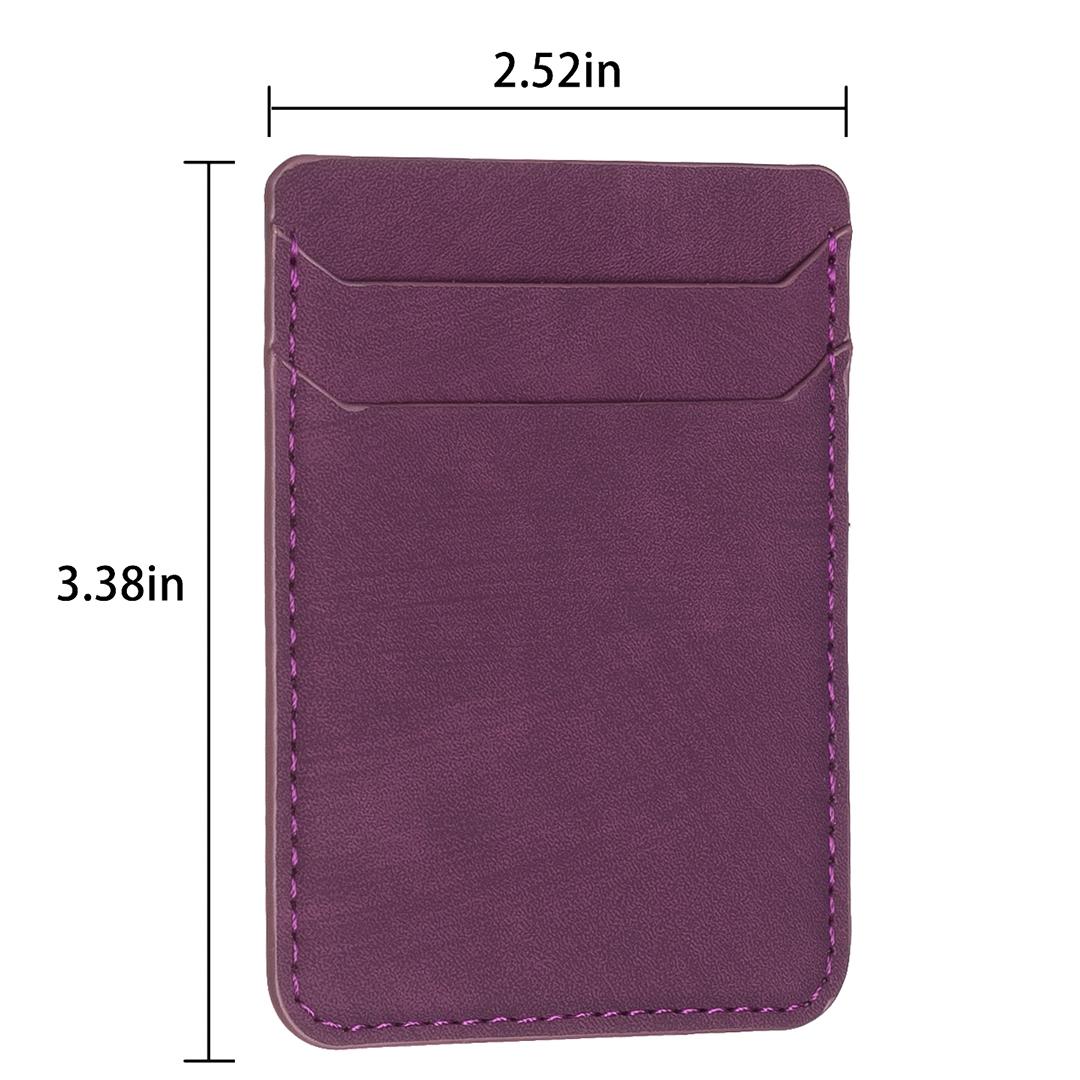 Frosted Card Bag Sticker For Mobile Phones - Dark Purple