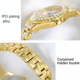 Diamond-Inlaid Women Chain Watch - Elegant Jewelry - Rear View