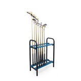 Golf Club Display Stand 18-Hole Double-Layer Rack 18 Rod Position - Front View