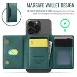 Rfid Card Bag Magsafe Compatible - Black - Rear View