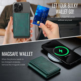 Rfid Card Bag Magsafe Compatible - Black - Close-Up Angle