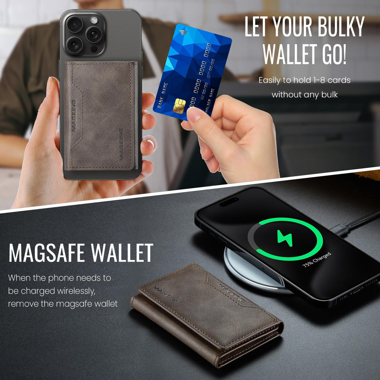 Rfid Card Bag Magsafe Compatible - Black