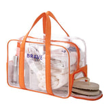 Waterproof Sports Tote For Toiletries & Makeup - Orange