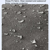 14 Inch Portable Business Travel Bag for Notebooks - Light Gray - 14 Inch - Top-Down View