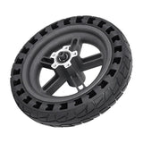 Shock-absorbing Honeycomb Tire for Xiaomi M365 Electric Scooter with 8.5 Rear Wheel - Black Hub - Side View