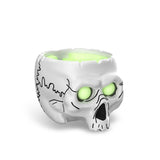 5-piece Skull Desktop Stand for Apple Home Pod Mini - White - Side View