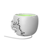 5-piece Skull Desktop Stand for Apple Home Pod Mini - White - Top-Down View