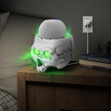 5-piece Skull Desktop Stand for Apple Home Pod Mini - White - Low Angle