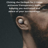 Wireless Anc Bluetooth Gaming Earbuds with Active Noise Reduction - Black - Low Angle