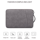 13.3 Inch Sheepskin Notebook Inner Bag - Natural - Deep Space Gray
