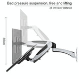 Gas Spring Wall-mounted Monitor Stand - Factory Design - 45-Degree Angle